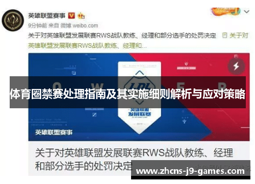 体育圈禁赛处理指南及其实施细则解析与应对策略 体育圈禁赛处理指南及其实施细则解析与应对策略